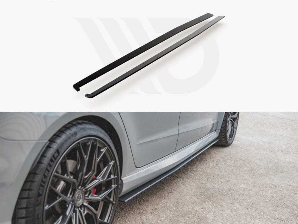 Maxton Design Black Side Skirt Splitters Audi RS3 8V Sportback 2015-2016 Maxton Design SR
