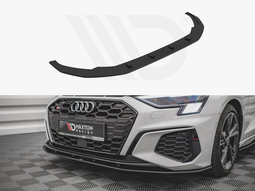 Maxton Design Black Street PRO Front Splitter Audi S3 / A3 S-line 8Y 2020- Maxton Design SR