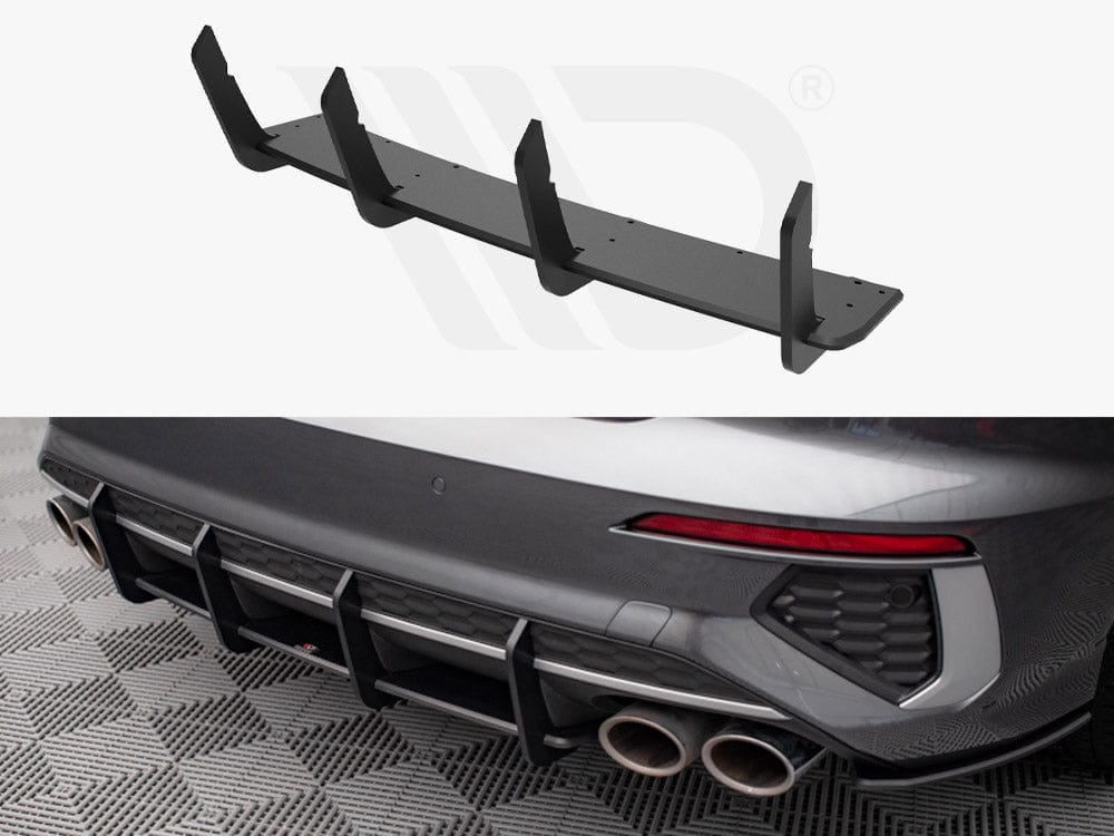 Maxton Design Black Street PRO Rear Diffuser Audi S3 Sedan 8Y 2020- Maxton Design SR