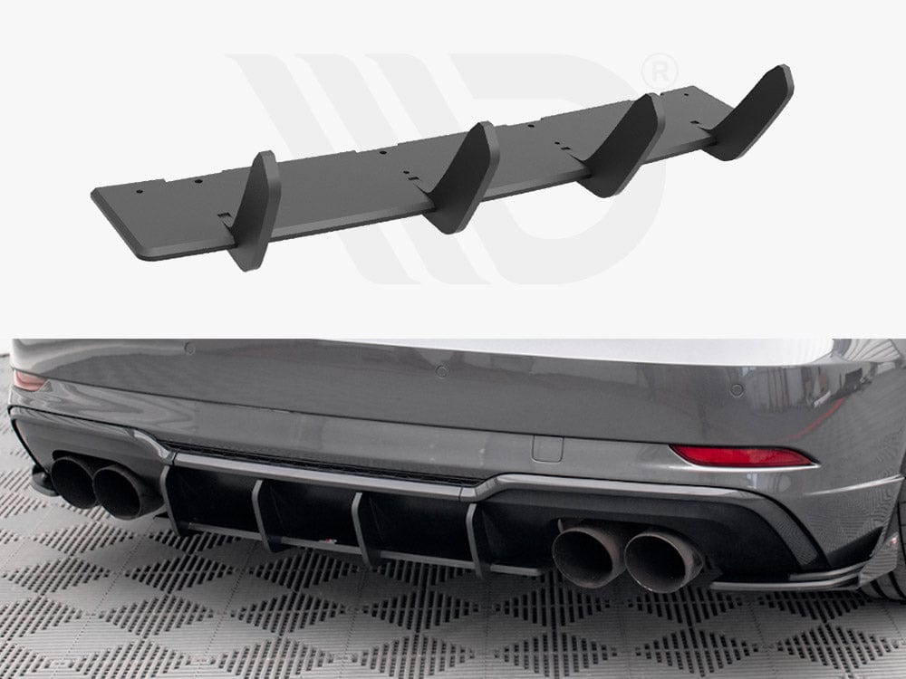 Maxton Design Black Street PRO Rear Diffuser Audi S3 Sportback 8V Facelift Maxton Design SR