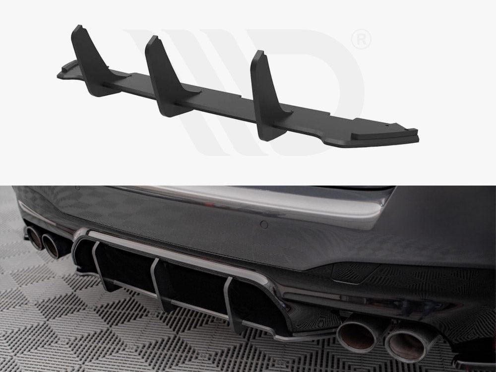 Maxton Design Black Street PRO Rear Diffuser Bmw M5 G90 2017-2020 Maxton Design SR