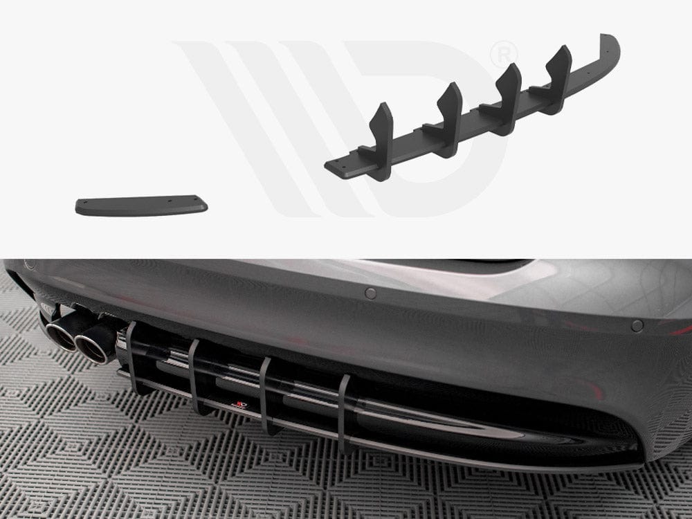 Maxton Design Black Street PRO Rear Diffuser Jaguar XF R-sport MK2 2015-2020 Maxton Design SR
