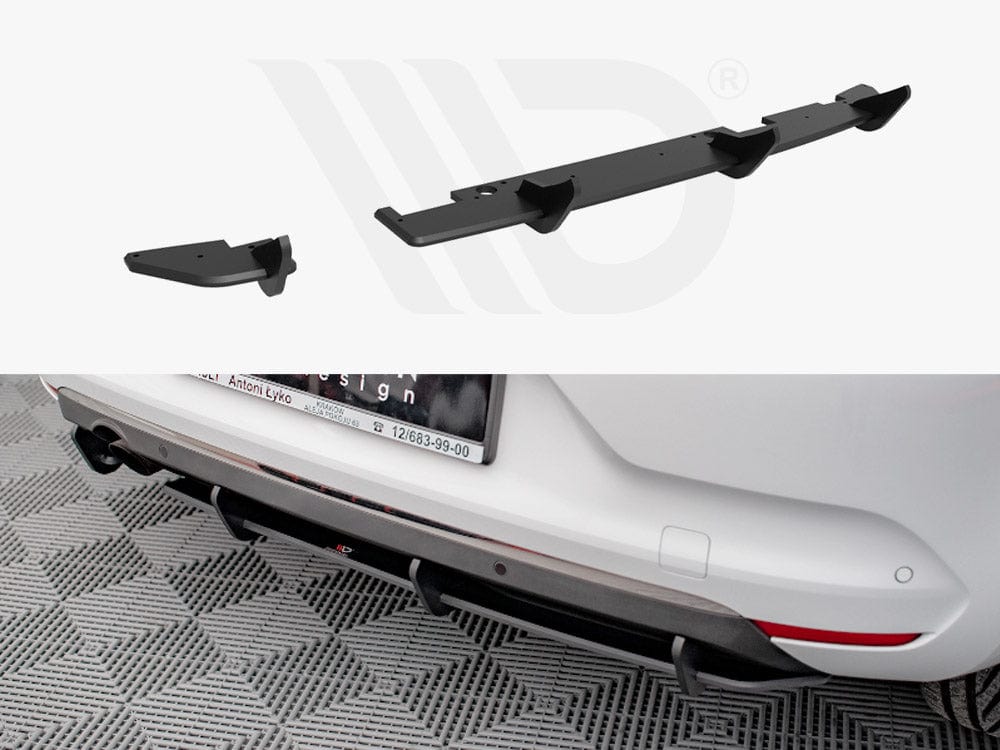 Maxton Design Black Street PRO Rear Diffuser Renault CLIO MK5 2019- Maxton Design SR