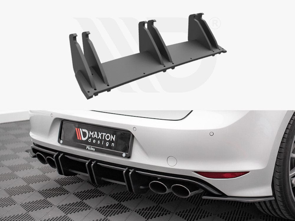 Maxton Design Black Street PRO Rear Diffuser VW Golf R MK7 2013-2016 Maxton Design SR