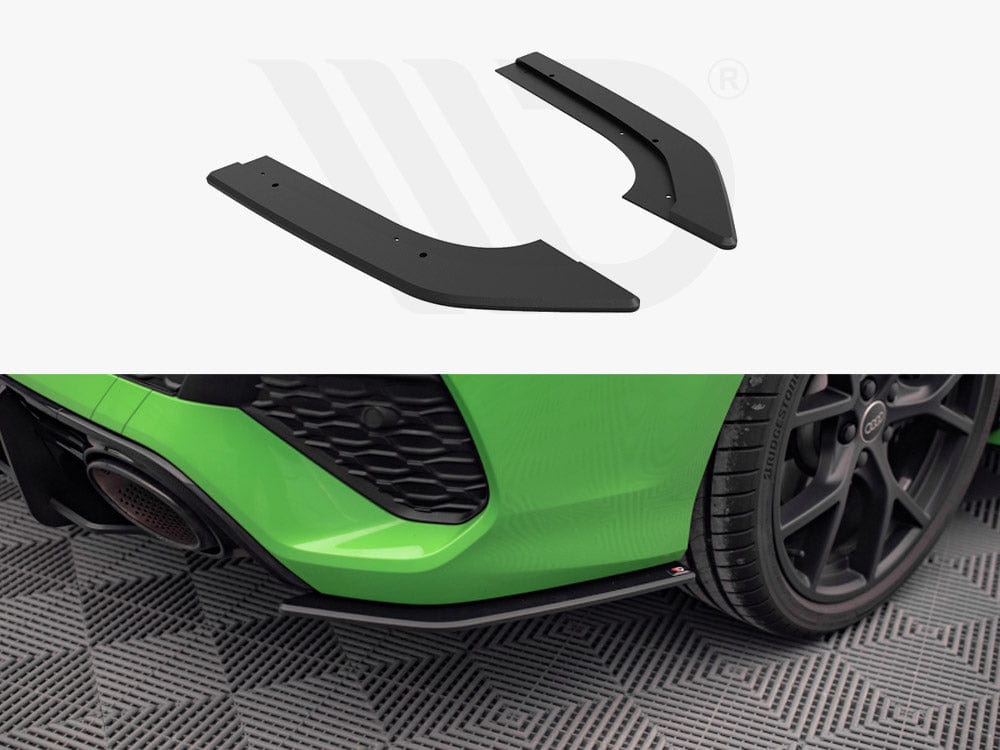 Maxton Design Black Street PRO Rear Side Splitters Audi RS3 Sedan 8Y 2020- Maxton Design SR