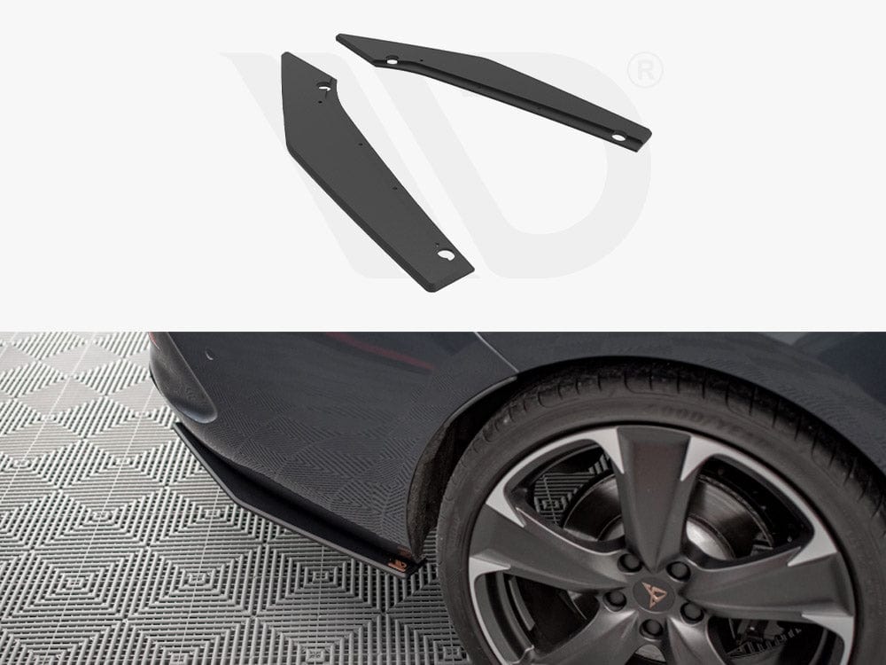 Maxton Design Black Street PRO Rear Side Splitters Cupra Leon ST 2020- Maxton Design SR