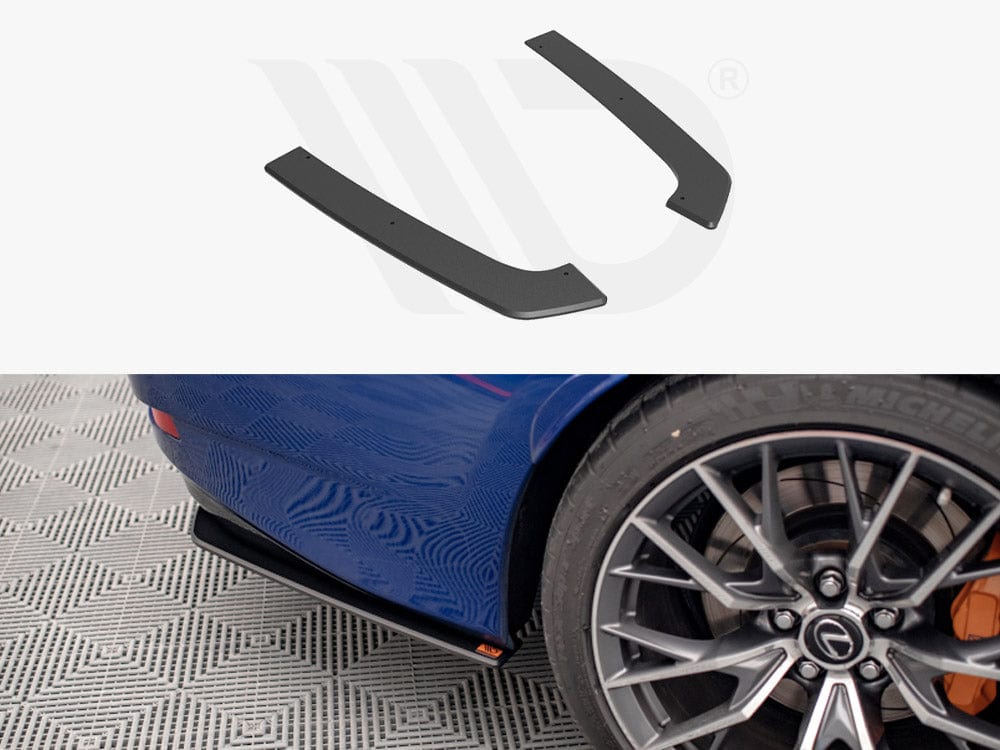 Maxton Design Black Street PRO Rear Side Splitters Lexus GS F Mk4 Facelift Maxton Design SR