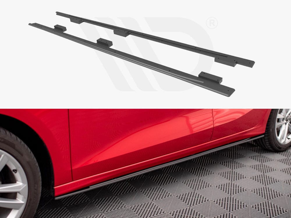 Maxton Design Black Street PRO Side Skirts Diffusers Audi A3 8Y Maxton Design SR
