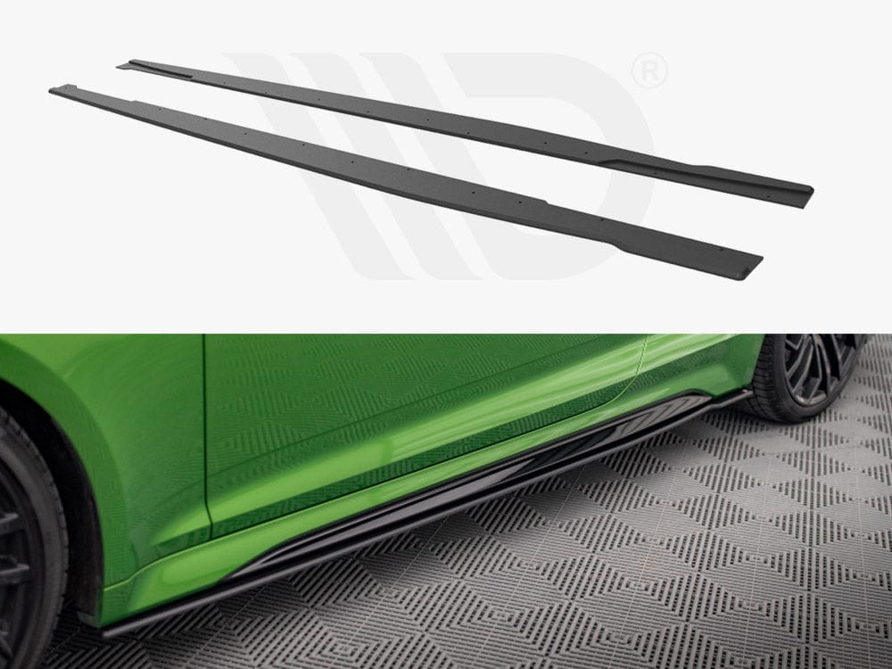 Maxton Design Black Street PRO Side Skirts Diffusers Audi RS5 Coupe F5 Facelift Maxton Design SR