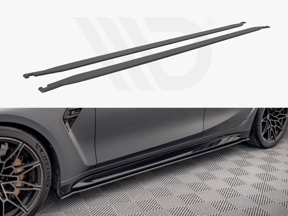 Maxton Design Black Street PRO Side Skirts Diffusers Bmw M3 G80 2021- Maxton Design SR