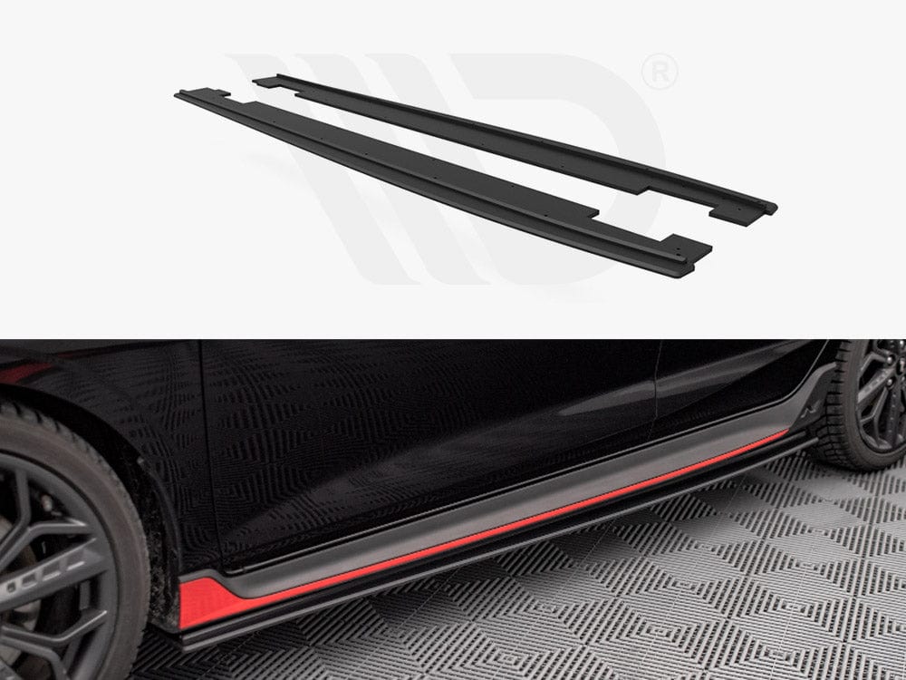 Maxton Design Black Street PRO Side Skirts Diffusers Hyundai I20 N MK3 2020- Maxton Design SR