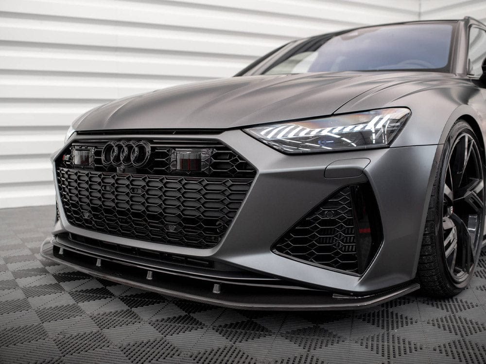 Maxton Design Carbon Fiber Front Splitter Audi RS6 C8 / RS7 C8 Maxton Design SR