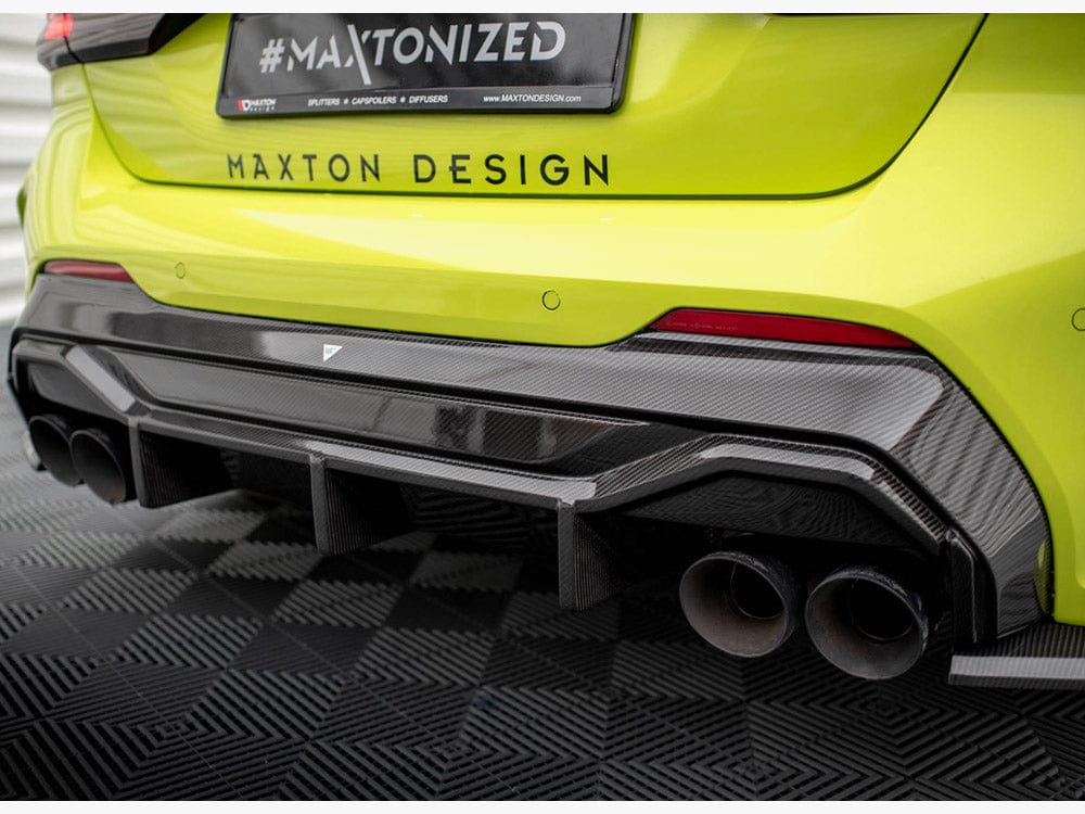 Maxton Design Carbon Fiber Rear Diffuser V.1 + Milltek Sport Exhaust BMW 1 F40 M-Pack / M135i Maxton Design SR