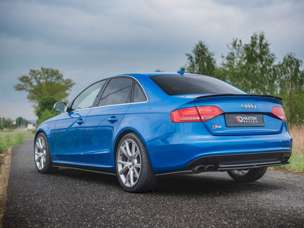 Maxton Design Carbon Look Central Rear Splitter Audi S4/ A4 S-line B8 Sedan 2008-2011 Maxton Design SR