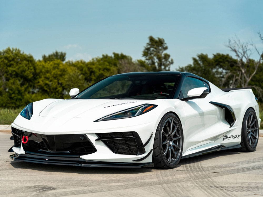 Maxton Design Carbon Look Front Splitter Chevrolet Corvette C8 2020- Maxton Design SR