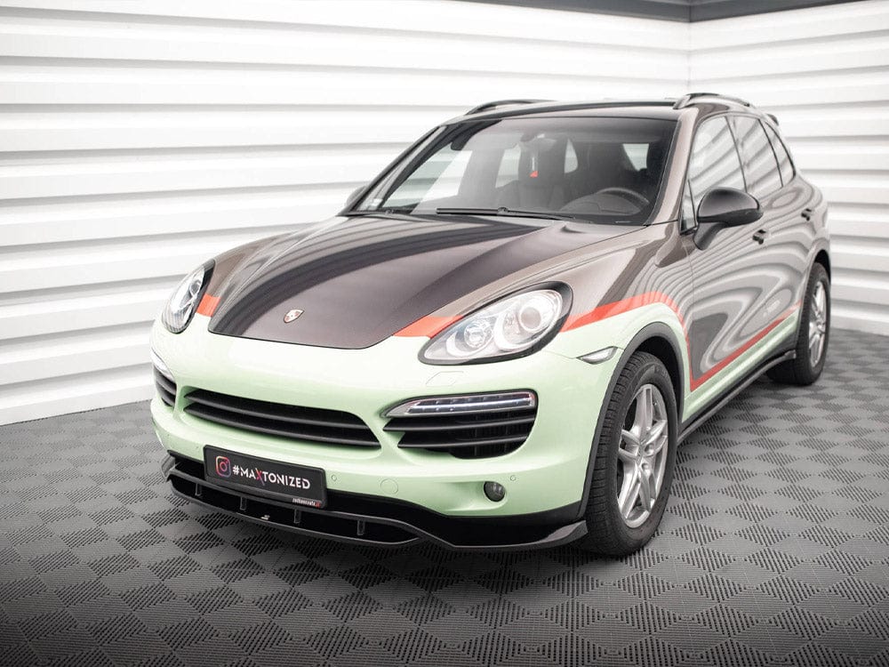 Maxton Design Carbon Look Front Splitter Porsche Cayenne Mk2 Maxton Design SR