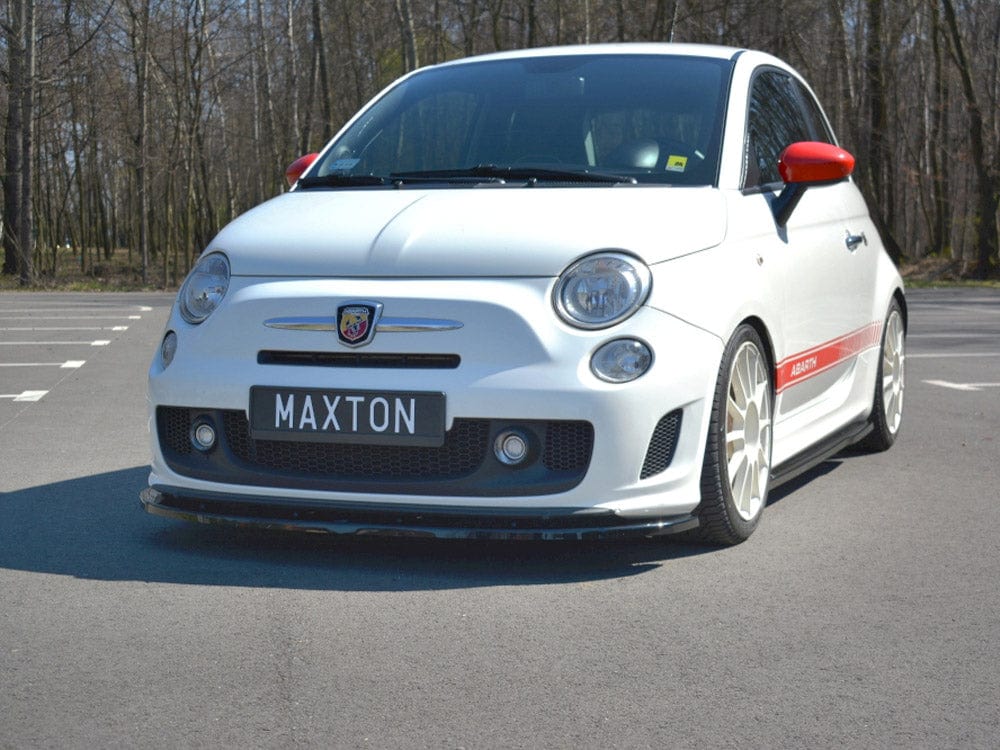 Maxton Design Carbon Look Front Splitter V.2 Fiat 500 MK1 Abarth 2008-2012 Maxton Design SR