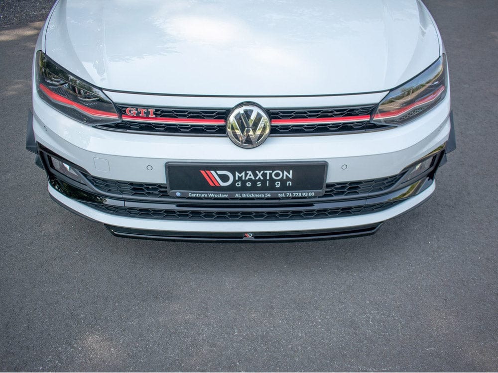 Maxton Design Carbon Look Front Splitter V.4 VW Polo MK6 GTI 2017-2021 Maxton Design SR