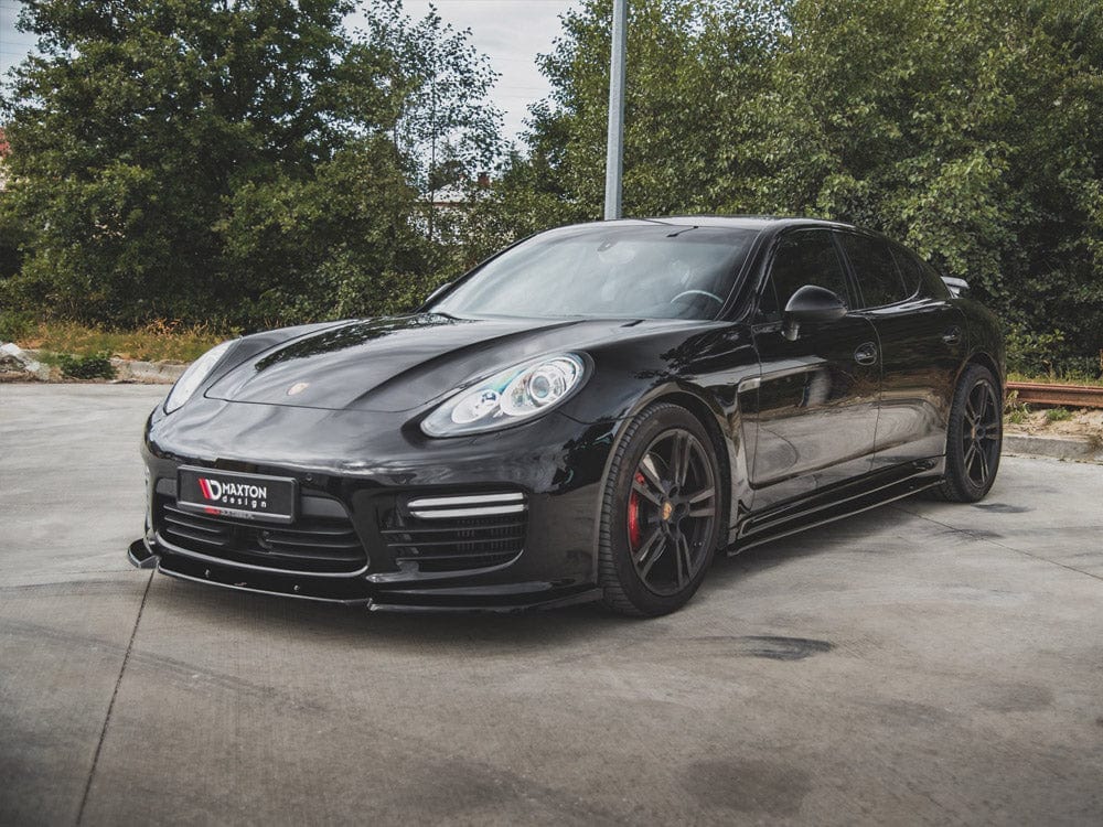 Maxton Design Carbon Look Front Splitter V1 Porsche Panamera Turbo 970 Facelift 2013-2016 Maxton Design SR