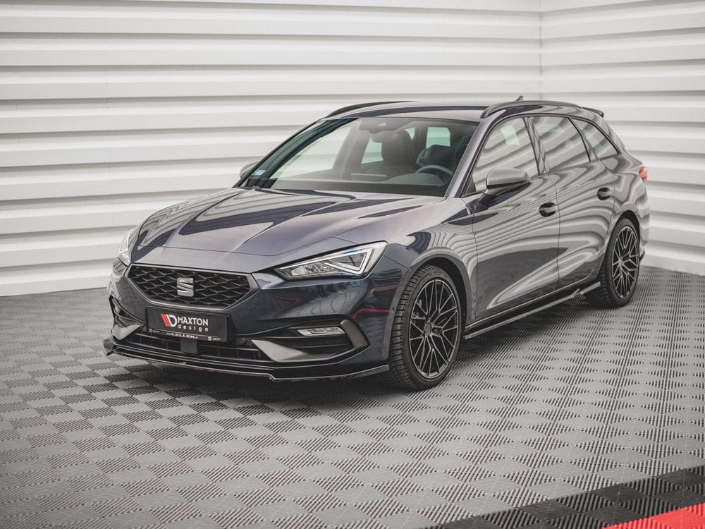 Maxton Design Carbon Look Front Splitter V4 Seat Leon FR MK4 2020- Maxton Design SR