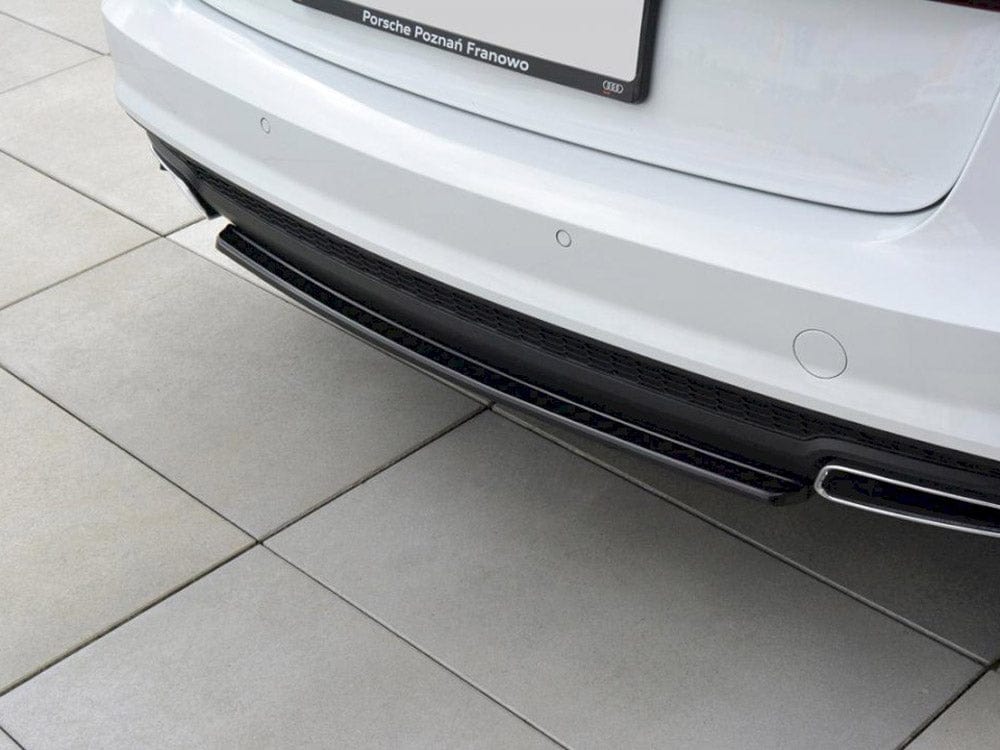 Maxton Design Carbon Look / No Central Rear Splitter Audi A6 S-Line C7 FL Maxton Design SR