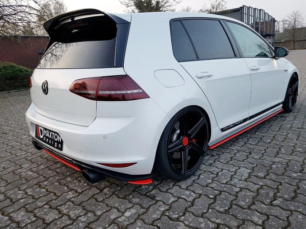 Maxton Design Carbon Look / No Central Rear Splitter VW Golf MK7 GTI Clubsport 2016-2017 Maxton Design SR