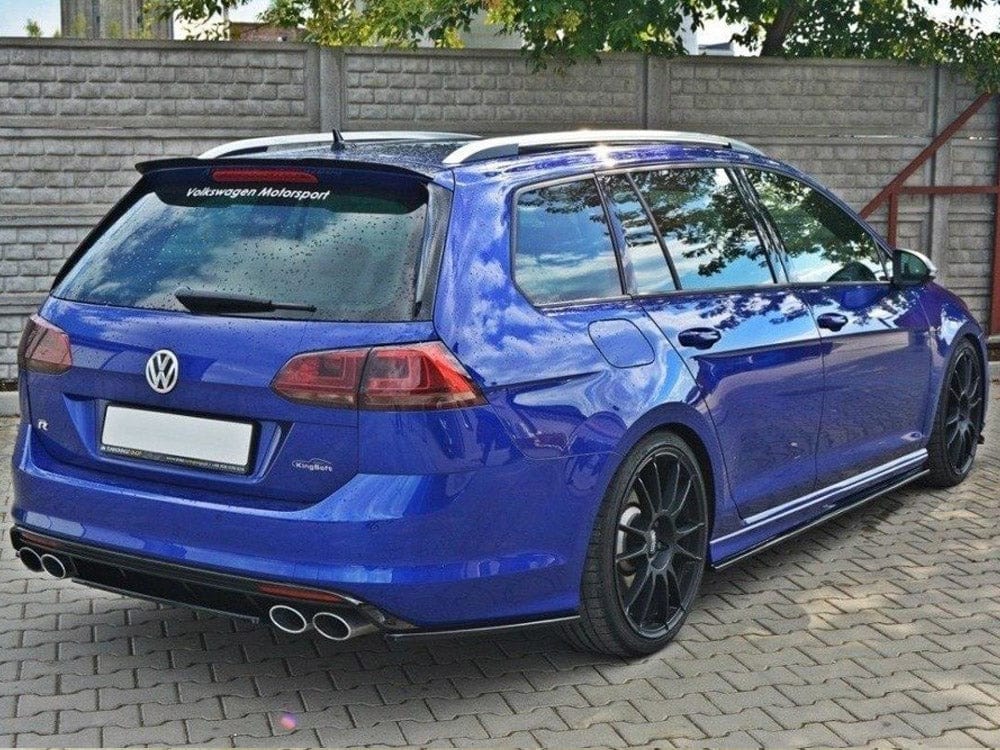 Maxton Design Carbon Look / No Central Rear Splitter VW Golf MK7 R Estate (Without A Vertical BAR) 2013-2016 Maxton Design SR