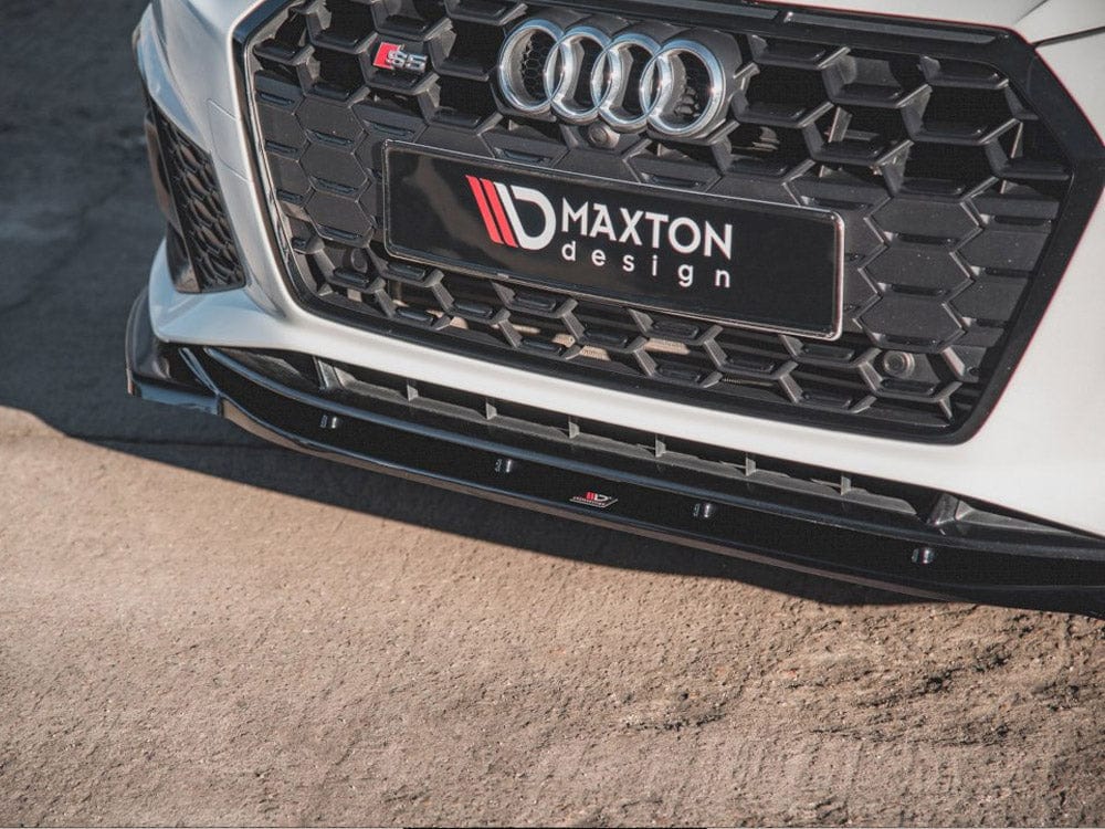 Maxton Design Carbon Look / No Front Splitter V.1 Audi S5 / A5 S-Line F5 Facelift Maxton Design SR
