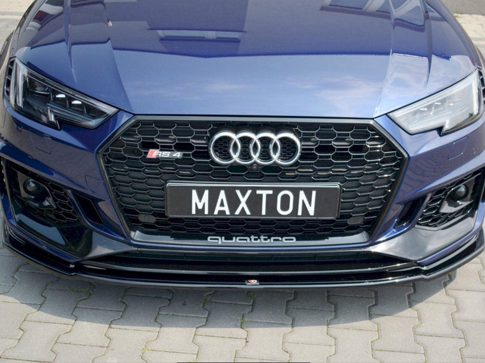 Maxton Design Carbon Look / No Front Splitter V.2 Audi RS4 B9 2017-2019 Maxton Design SR