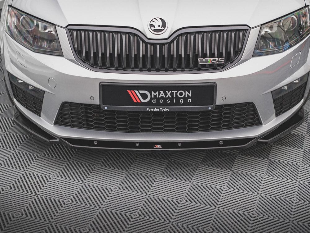 Maxton Design Carbon Look / No Front Splitter V.4 Skoda Octavia RS MK3 2013-2016 Maxton Design SR