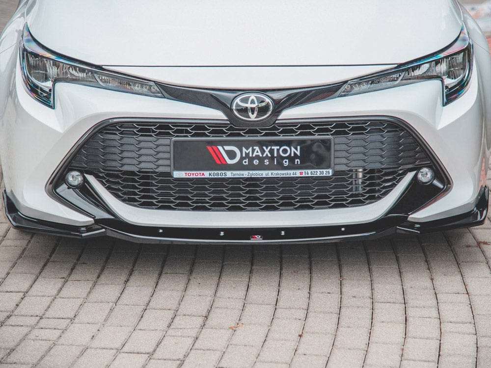 Maxton Design Carbon Look / No Front Splitter V2 Toyota Corolla MK12 Touring Sports/ Hatchback 2019- Maxton Design SR