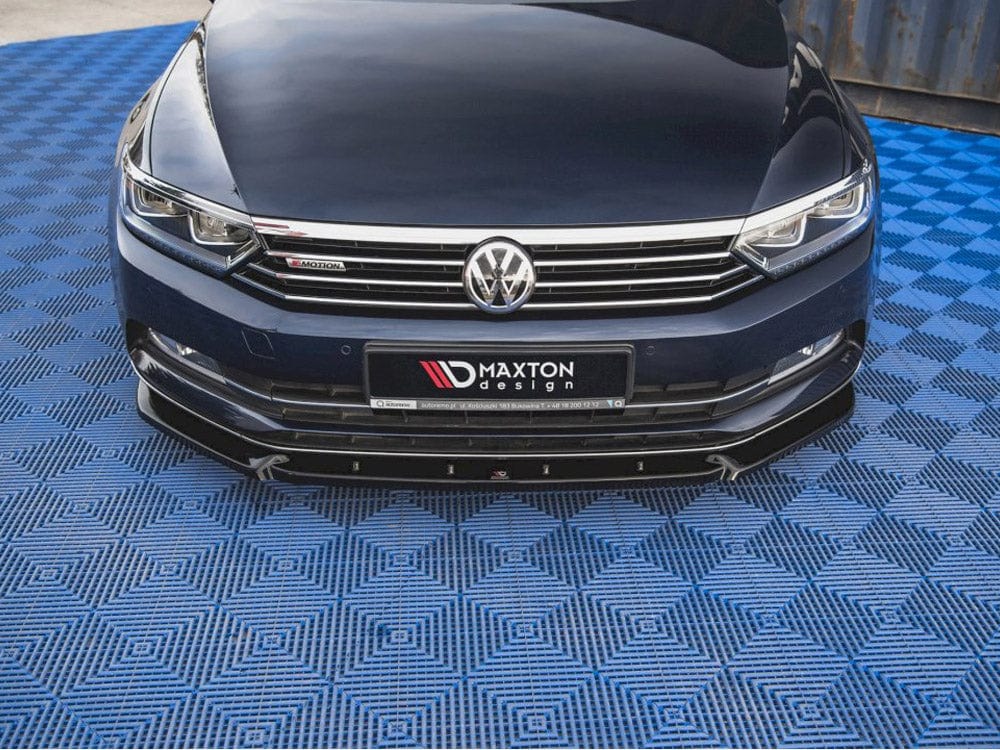 Maxton Design Carbon Look / No Front Splitter V2 VW Passat B8 2014-2019 Maxton Design SR
