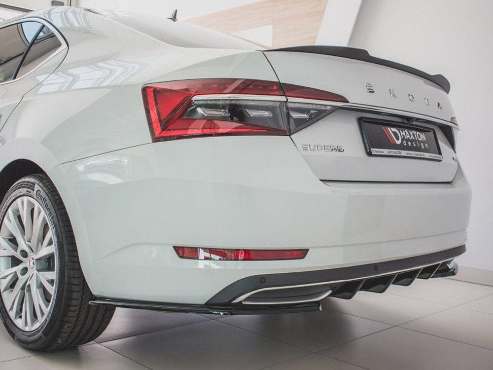 Maxton Design Carbon Look / No Rear Side Splitters Skoda Superb Mk3 FL Hatchback / Estate 2019- Maxton Design SR