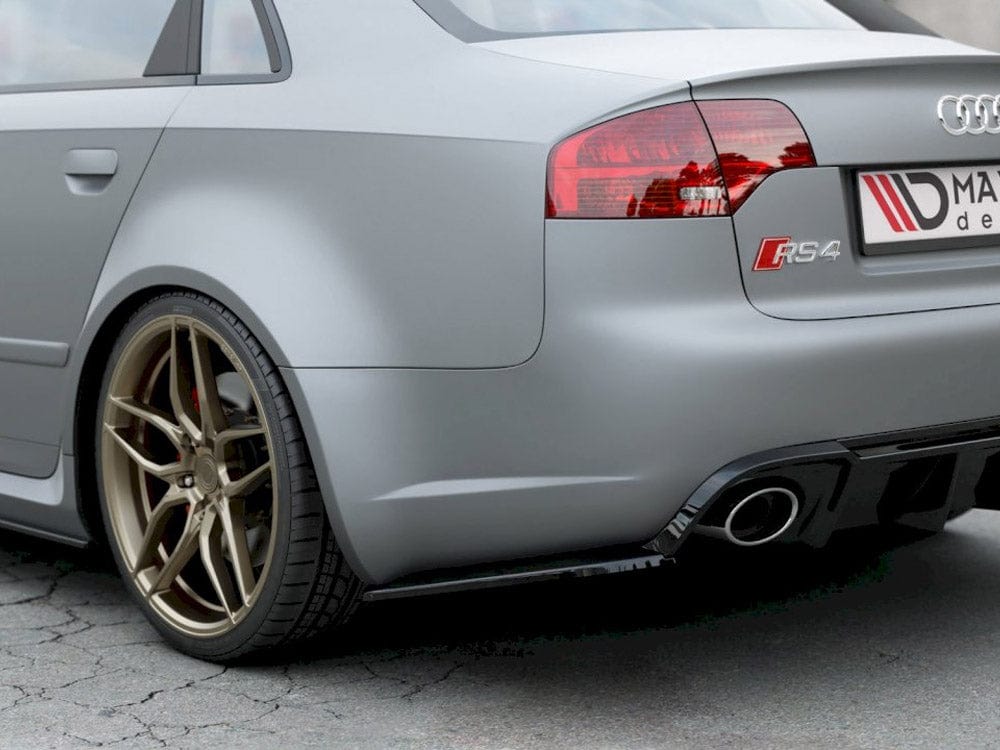 Maxton Design Carbon Look / No Rear Side Splitters V.2 Audi RS4 Sedan B7 2006-2008 Maxton Design SR
