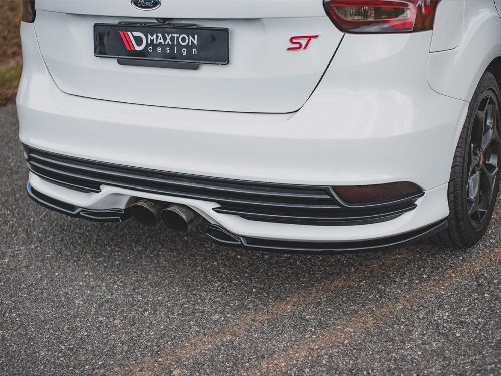 Maxton Design Carbon Look / No Rear Side Splitters V2 Ford Focus ST MK3 Facelift 2015-2018 Maxton Design SR