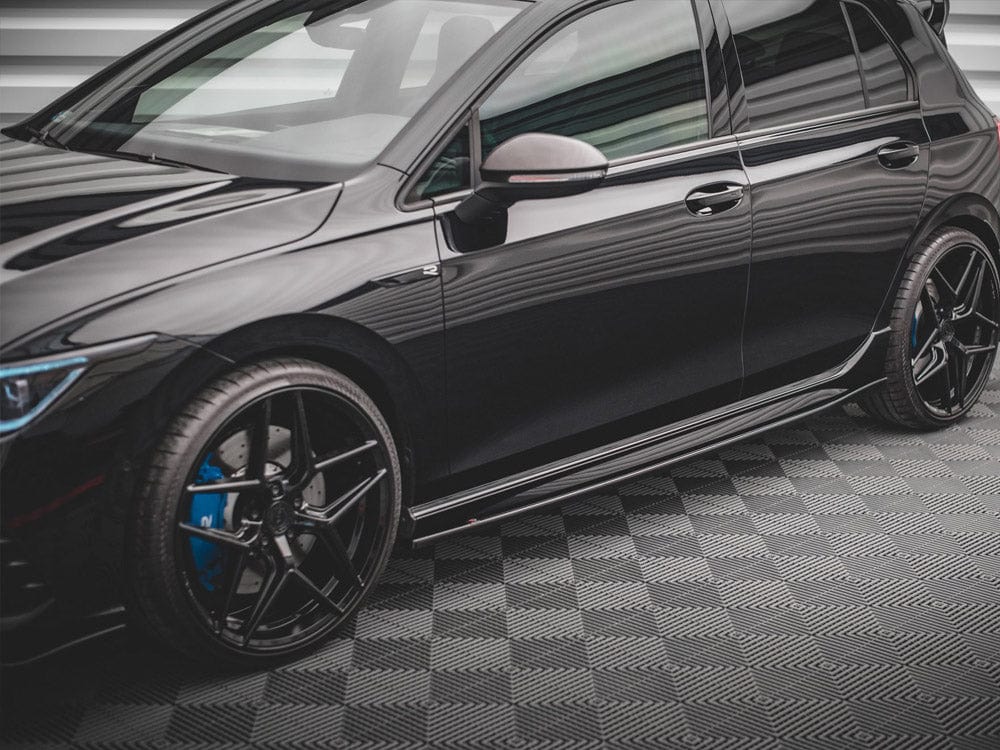 Maxton Design Carbon Look / No Side Skirts Diffusers V.2 VW Golf R MK8 2020- Maxton Design SR