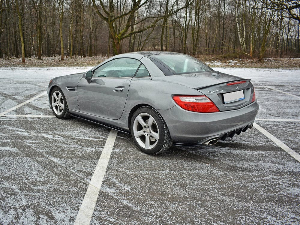 Maxton Design Carbon Look Rear Diffuser Mercedes-Benz SLK R172 Standard 2011-2015 Maxton Design SR