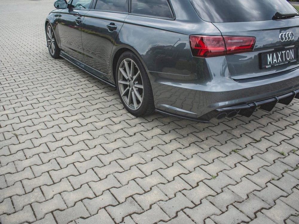 Maxton Design Carbon Look Rear Side Splitters Audi S6 / A6 S-Line C7 Facelift Maxton Design SR