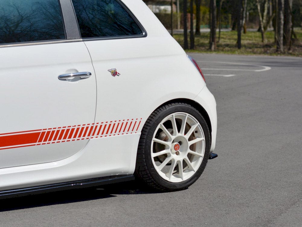 Maxton Design Carbon Look Rear Side Splitters Fiat 500 Abarth MK1 2008-2012 Maxton Design SR