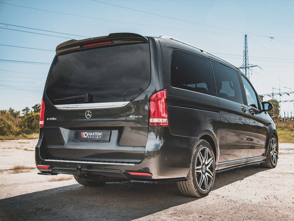 Maxton Design Carbon Look Rear Side Splitters V1 Mercedes-benz V-class Amg-line W447 Facelift 2019- Maxton Design SR