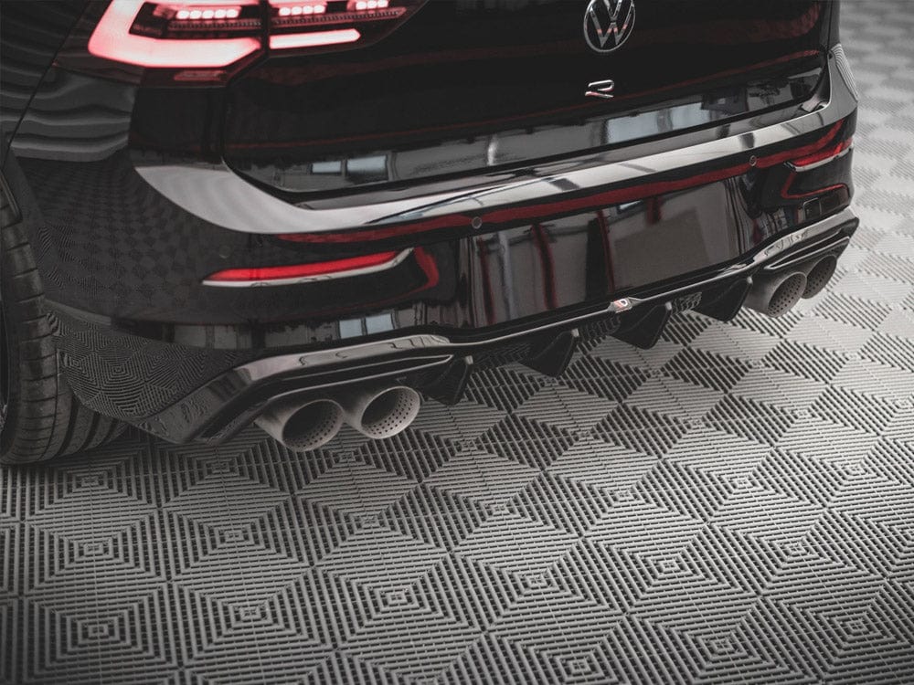 Maxton Design Carbon Look Rear Valance V.2 Volkswagen Golf R MK8 2020- Maxton Design SR