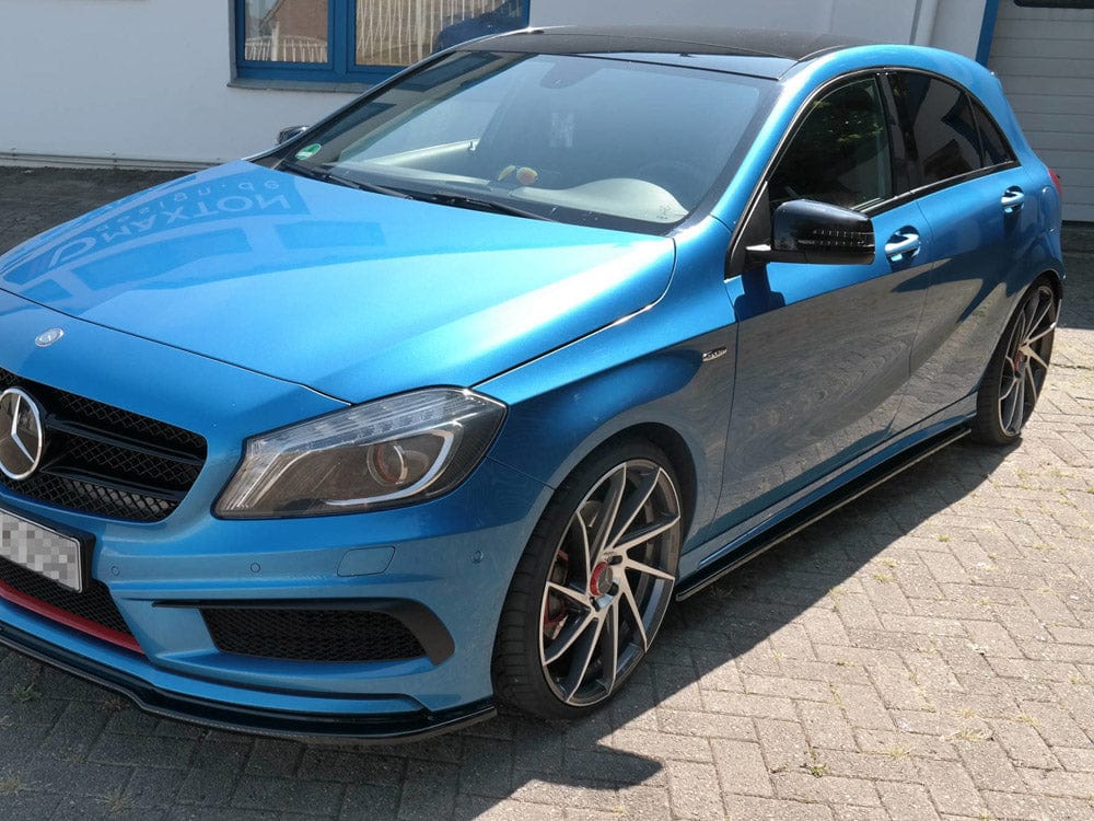Maxton Design Carbon Look Side Skirts Splitters Mercedes A-class W176 Amg-line Pre-facelift 2013-2015 Maxton Design SR