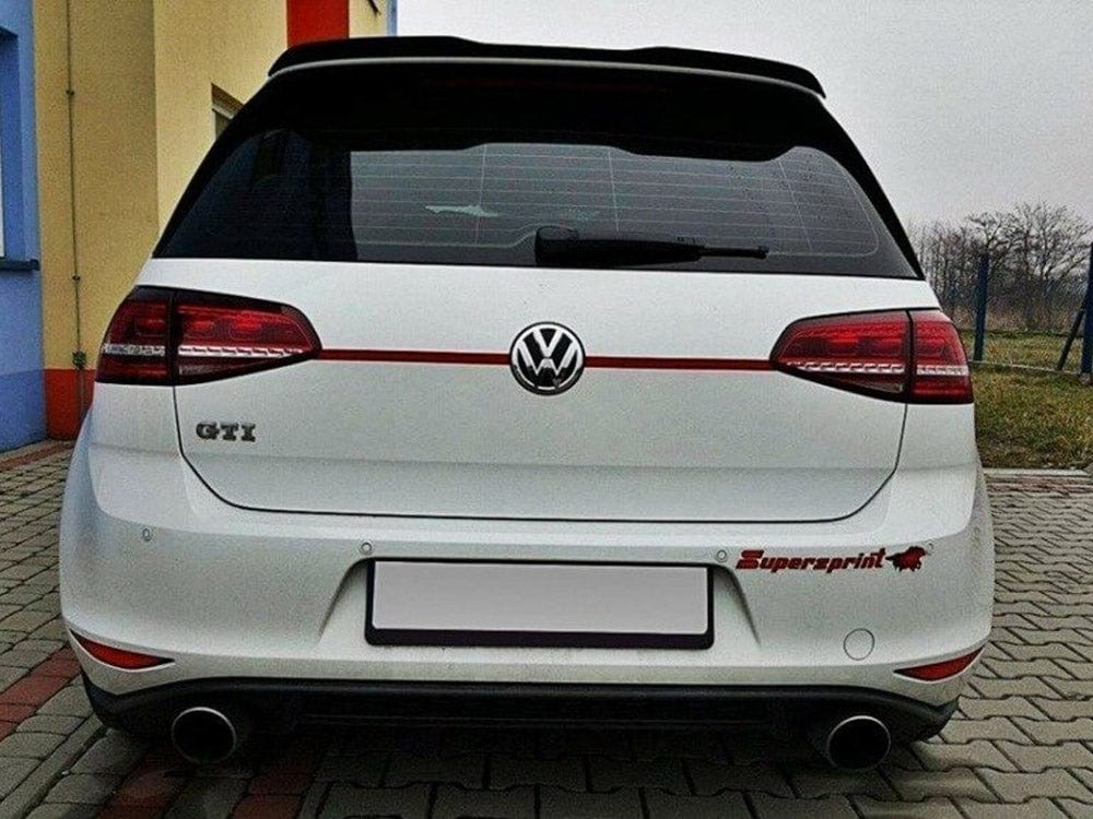Maxton Design Carbon Look Spoiler Extension VW Golf Mk7 R 2013-2016 Maxton Design SR