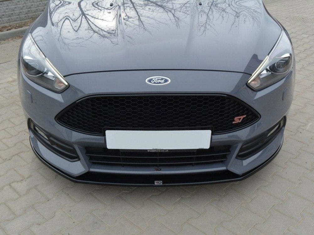 Maxton Design Carbon Look / White Front Splitter V.2 Focus ST MK3 Facelift Model Maxton Design SR
