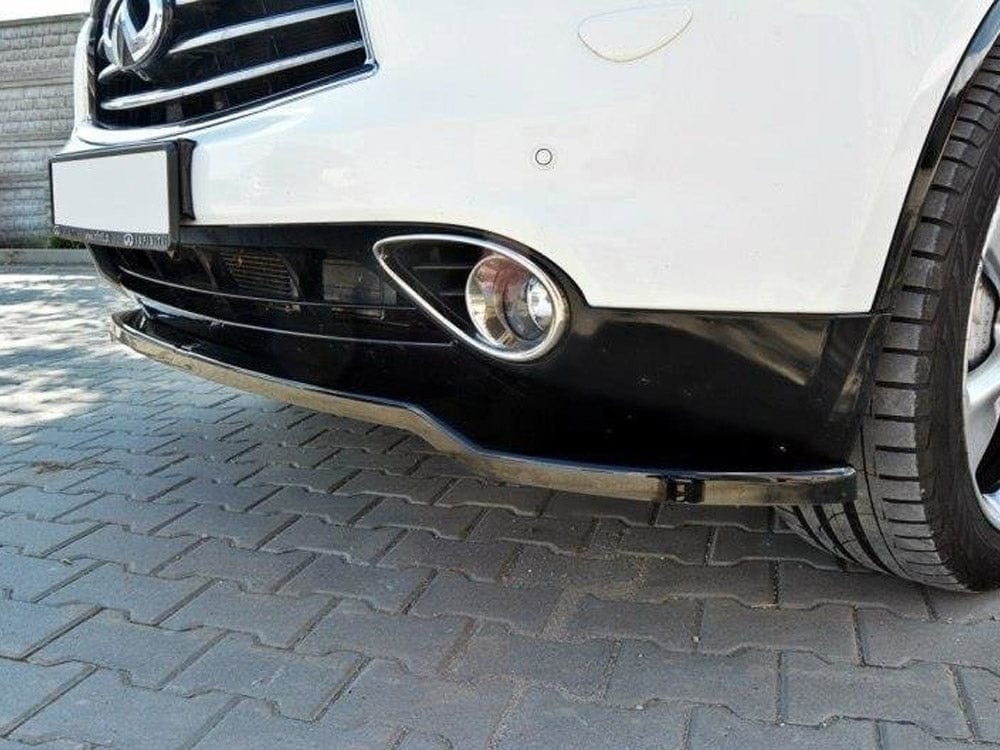 Maxton Design Carbon Look / Yellow Front Splitter V.1 Infiniti QX70 Maxton Design SR