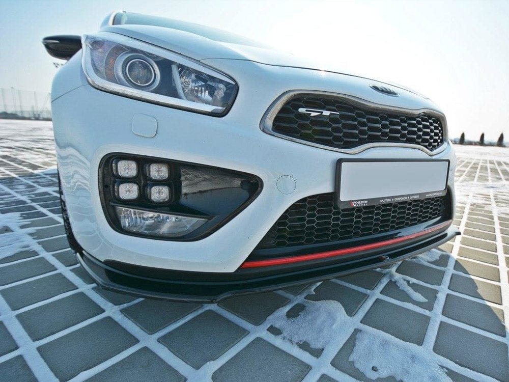 Maxton Design Carbon Look / Yellow Front Splitter V.1 KIA Cee'd GT MK2 2013-2018 Maxton Design SR