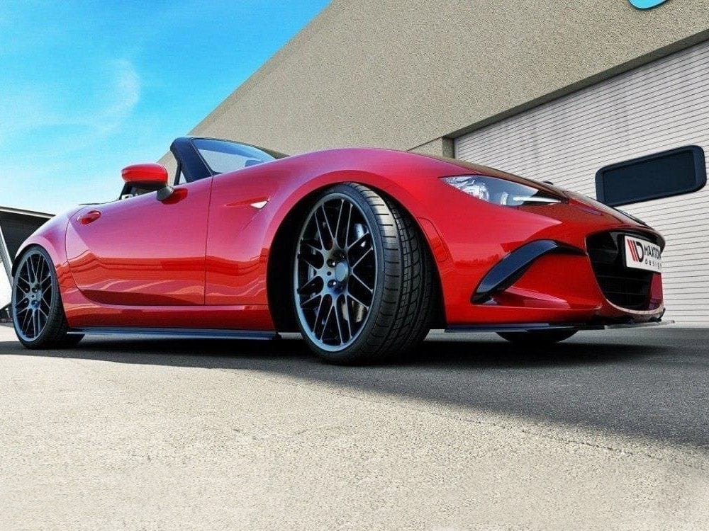 Maxton Design Carbon Look / Yellow Front Splitter V.1 Mazda MX-5 IV 2014-2019 Maxton Design SR
