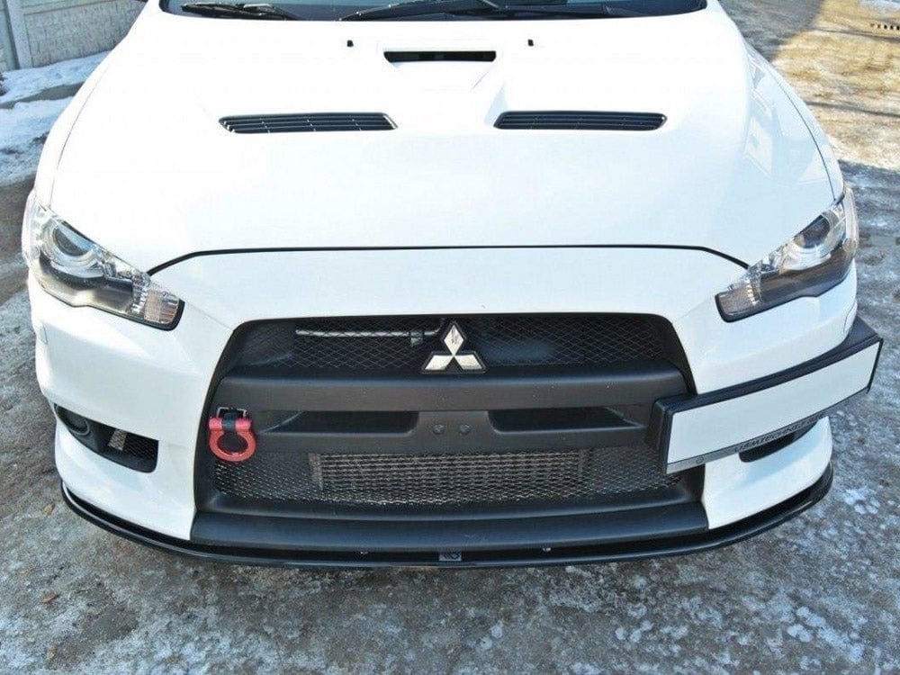 Maxton Design Carbon Look / Yellow Front Splitter V.2 Mitsubishi Lancer EVO X 2007-2015 Maxton Design SR