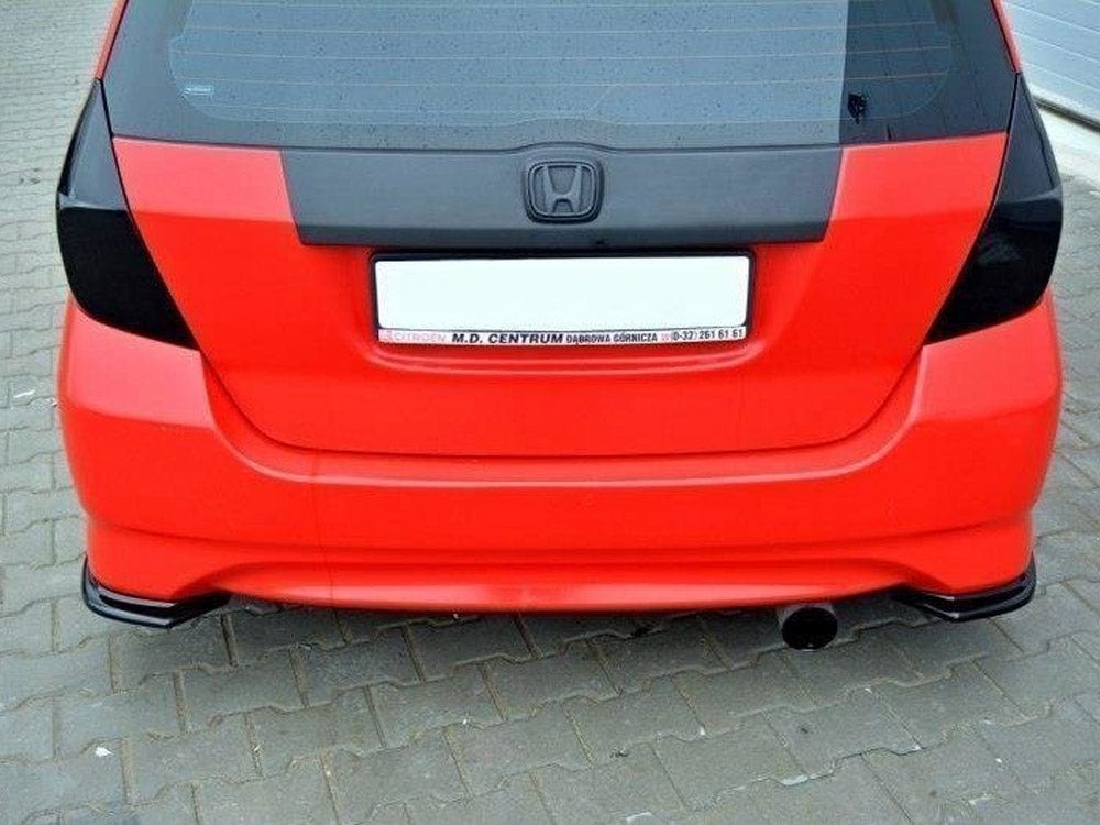 Maxton Design Carbon Look / Yellow Rear Side Splitters Honda JAZZ MK1 Maxton Design SR
