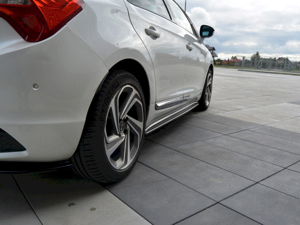 Maxton Design Carbon Look / Yellow Side Skirts Diffusers Citroen DS5 Facelift 2015-19 Maxton Design SR